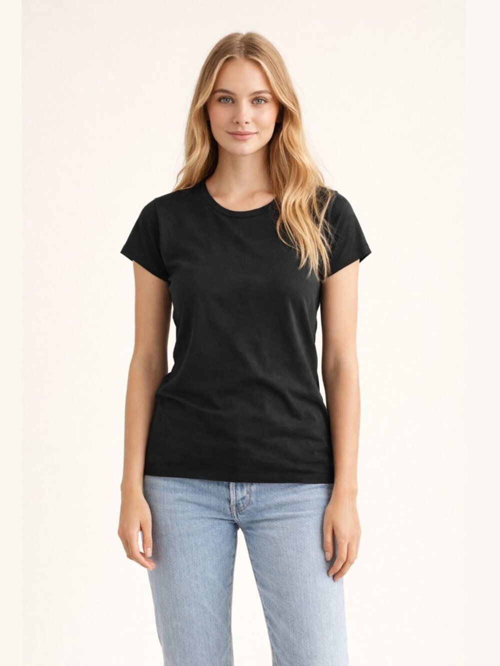 2/$30 J.Crew 365 stretch T-shirt Short Sleeve Black Small #A1969